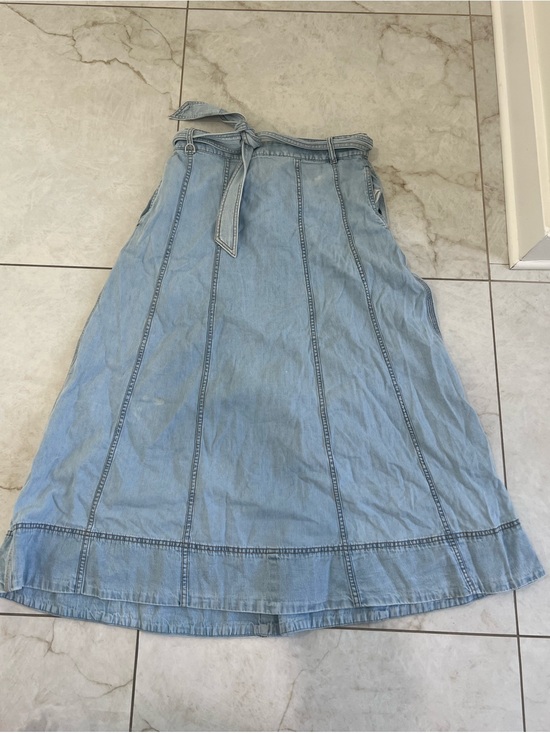 LOFT Dresses & Skirts - The Loft Denim Tie Skirt Size Medium